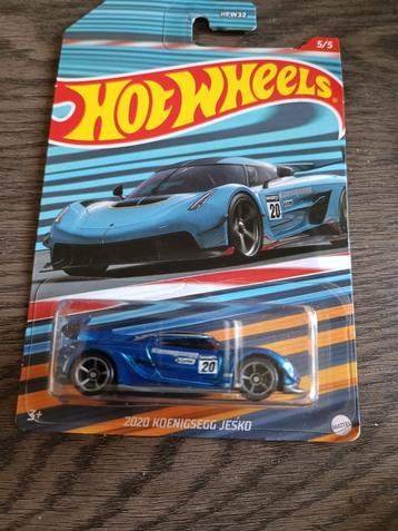 hot wheels Koenigsegg Jesko Blauw Racing Circuit beschikbaar voor biedingen