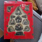 Vintage kerstballen kerstfiguren hout, Ophalen of Verzenden, Gebruikt