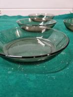 schaaltjes arcopal bruin glas vijf stuks, Ophalen of Verzenden