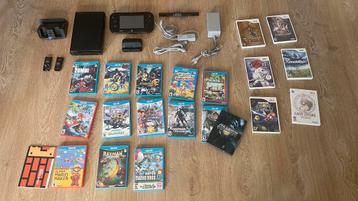 Nintendo WiiU + WiiU spelen + Wii spelen beschikbaar voor biedingen