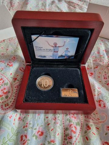 Gouden tientje Beatrix Vrede En Vrijheid 10 euro goud Proof. beschikbaar voor biedingen