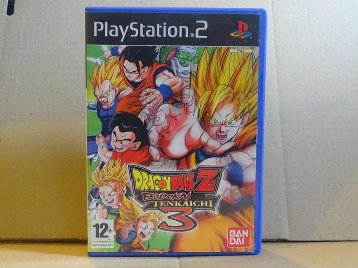 Dragon Ball Z Budokai Tenkaichi 3 PS2, Spelcomputers en Games, Games | Sony PlayStation 2, Zo goed als nieuw, Vechten, 2 spelers