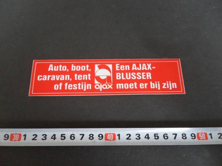 sticker een AJAX BLUSSER  auto boot caravan tent, Verzamelen, Stickers, Zo goed als nieuw, Ophalen