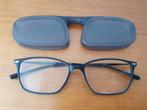 Nooz brillen +2,5, twee stuks: in zwart en blauw montuur, Ophalen of Verzenden, Zo goed als nieuw, Bril, Overige merken