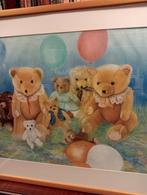 Zeer Bijzonder Groot Schilderij van Beren in Nieuwstaat, Ophalen of Verzenden