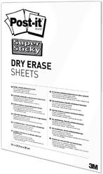 Whiteboard folie 3M Post-it 27.9x39cm wit pk/15, Ophalen of Verzenden, Nieuw, Whiteboard