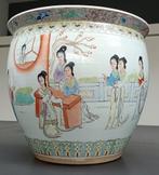 Grote Chinese porseleinen vaas China Chinees, Tuin en Terras, Bloempotten, 40 cm of meer, Rond, Ophalen of Verzenden, Zo goed als nieuw