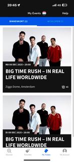 Big time rush 8 december ticket zitplaats, Tickets en Kaartjes, Concerten | Pop, Eén persoon, Juni