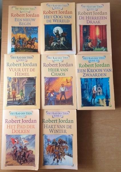Robert Jordan - 8x Rad des Tijds, Boeken, Fantasy, Gelezen, Ophalen of Verzenden