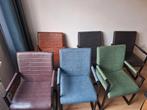 Eetkamerstoelen (6x) met industriële uitstraling, Huis en Inrichting, Stoelen, Ophalen, Overige kleuren, Zo goed als nieuw, Metaal