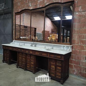 Jaren ’30 Barbier | Dubbel Kappersmeubel | Barber Shop beschikbaar voor biedingen