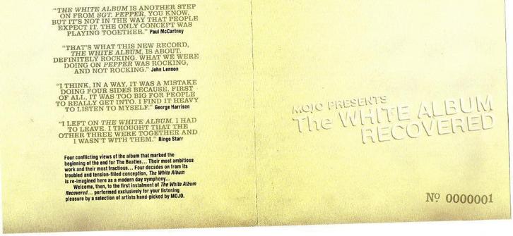 (BEATLES) MOJO PRESENTS  THE WHITE ALBUM RECOVERED 0000001, Cd's en Dvd's, Cd's | Rock, Zo goed als nieuw, Poprock, Ophalen of Verzenden