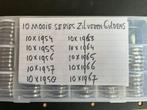 JULIANA 10 MOOIE ZILVEREN SERIES GULDENS 1954-1967, Postzegels en Munten, Munten | Nederland, 1 gulden, Koningin Juliana, Setje