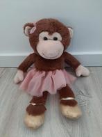 Knuffel aap ballerina roze rok tutu K5279, Kinderen en Baby's, Ophalen of Verzenden, Zo goed als nieuw