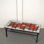 tegeltafel rode blokken, Ophalen, Zo goed als nieuw, Rechthoekig, Minder dan 50 cm