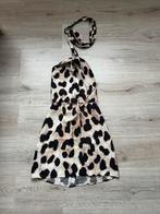 Leuke halterjurk met luipaardprint, H&M, Zwart, Ophalen of Verzenden, Zo goed als nieuw