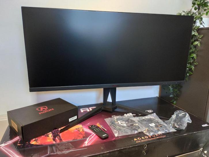 AOC AGON AG405UXC | 39,5" Ultrawide 144Hz, Computers en Software, Monitoren, Zo goed als nieuw, 101 t/m 150 Hz, DisplayPort, HDMI