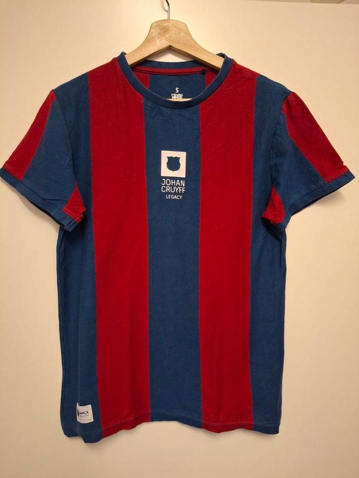 Fc Barcelona Thuisshirt Johan Cruijff retro ex Ajax Maat S, Verzamelen, Sportartikelen en Voetbal, Zo goed als nieuw, Shirt, Ajax