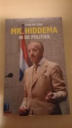 Stan de Jong - Mr. Hiddema in de politiek, Boeken, Stan de Jong, Ophalen of Verzenden, Zo goed als nieuw, Nederland
