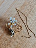 Vintage broche, Ophalen of Verzenden, Gebruikt, Overige materialen