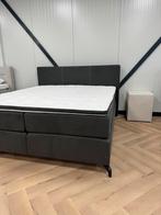 BOXSPRING 180x200 SHOWMODEL POCKETVERING ANTRACIET 180x200, Verzenden, Zwart, 200 cm, Nieuw