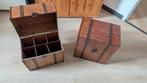 Vintage Houten Flessenkist / Wijnkist, Minder dan 50 cm, Gebruikt, Minder dan 50 cm, Ophalen of Verzenden