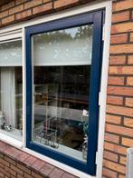 Wit blauw houten kozijn Dubbelglas, Doe-het-zelf en Verbouw, Kozijnen en Schuifpuien, Ophalen, Zo goed als nieuw, Hout, Raamkozijn