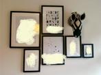 6x fotolijsten met zwarte omlijsting, Huis en Inrichting, Woonaccessoires | Lijsten, Ophalen, Zo goed als nieuw, Hout, Minder dan 50 cm