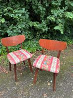 2 eetkamerstoelen (vintage/retro/jaren60)?, Huis en Inrichting, Ophalen, Gebruikt, Twee