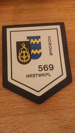 Wapenschild 569 HRSTWKPL Dongen Technische Dienst KL, Ophalen of Verzenden, Landmacht, Nederland, Embleem of Badge