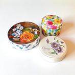 3 oude bloemen blikken, Verzamelen, Blikken, Ophalen of Verzenden, Gebruikt, Overige