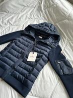 Moncler Navy Cardigan Down hooded - Maat M, Moncler, Ophalen of Verzenden, Zo goed als nieuw, Maat 48/50 (M)
