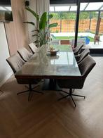 Complete eetset te koop (Goossens Interieur), 200 cm of meer, Ophalen of Verzenden, Zo goed als nieuw, Vijf personen of meer