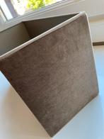 Taupe fluwele rechthoekige lampenkap van Duran (nieuw), Huis en Inrichting, Lampen | Lampenkappen, Modern, klassiek, design, Nieuw
