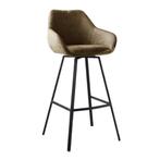 MN Home Basel Barkruk, 5 krukken of meer, 60 tot 90 cm, Nieuw, Met voetsteun