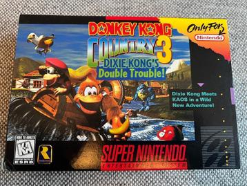 Donkey Kong Country 3 - Super Nintendo USA - ZGAN & CIB beschikbaar voor biedingen