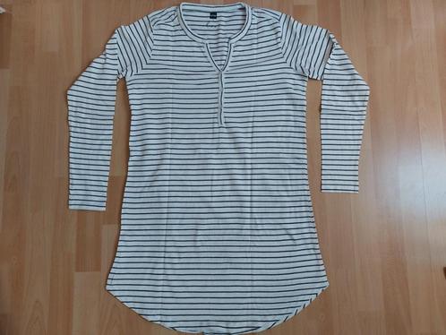 daarom verwijderd.   Wit gestreept nachthemd *Hema*, Kleding | Dames, Pyjama's, Zo goed als nieuw, Maat 36 (S), Ophalen of Verzenden