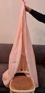 Hemeltje voor ledikant roze met wit kanten randje/vintage, Ophalen of Verzenden, Zo goed als nieuw, Overige typen