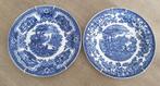 2  verschillende Petrus Regout borden Delftsblauw Maastricht, Ophalen of Verzenden