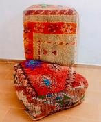 Super leuke boho chic berber kussens uit marokko, Boho vintage hedendaags modern shaggy, 50 tot 75 cm, Ophalen of Verzenden, Zo goed als nieuw
