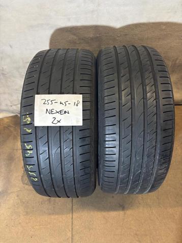 2x 255-45-18 - Nexen Nfera SU4 - Zomerbanden beschikbaar voor biedingen