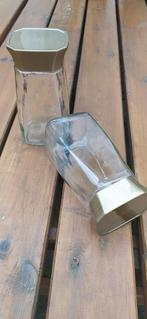 schone lege glazen koffie potten D.E. met deksel 200 gram, Ophalen, Zo goed als nieuw, Glas, Pot, Bus of Blik