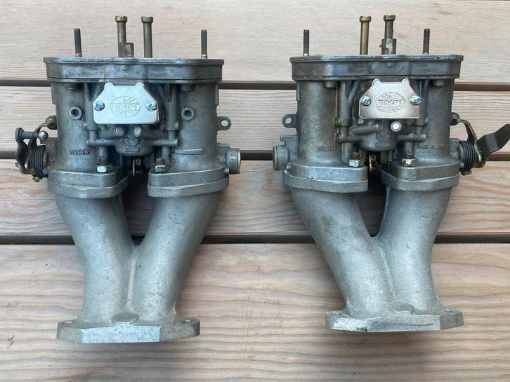 Set dubbele webers 36 IDF VW kever en bus, Auto-onderdelen, Brandstofsystemen, Volkswagen, Ophalen of Verzenden