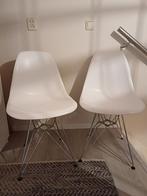 Twee Eames DSR stoelen, Huis en Inrichting, Stoelen, Ophalen, Gebruikt, Twee, Wit