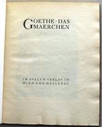 Das Maerchen 1922 Goethe 134/260 Avalun-Verlag Märchen, Antiek en Kunst, Ophalen of Verzenden
