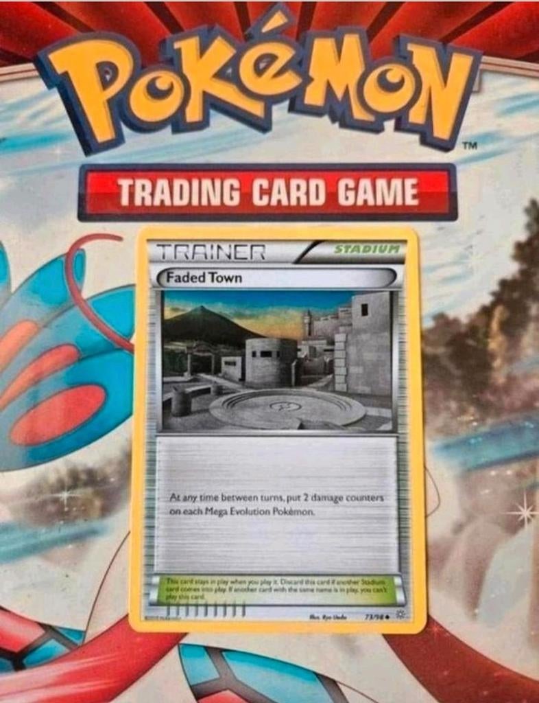 Faded town 73/98 XY Ancient origins pokemon kaart, Ophalen of Verzenden, Gebruikt, Losse kaart