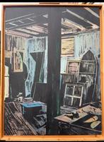 Helmut van Galen - Binnenruimte VI, Gouache, Antiek en Kunst, Ophalen