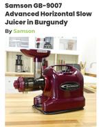 Slowjuicer Samson burgundy, Ophalen, Zo goed als nieuw, Elektrisch, Slowjuicer