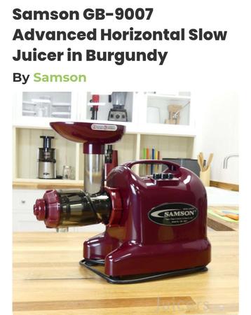 Slowjuicer Samson burgundy beschikbaar voor biedingen