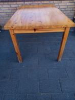 Massief grenen tafel met 4 stoelen, Ophalen